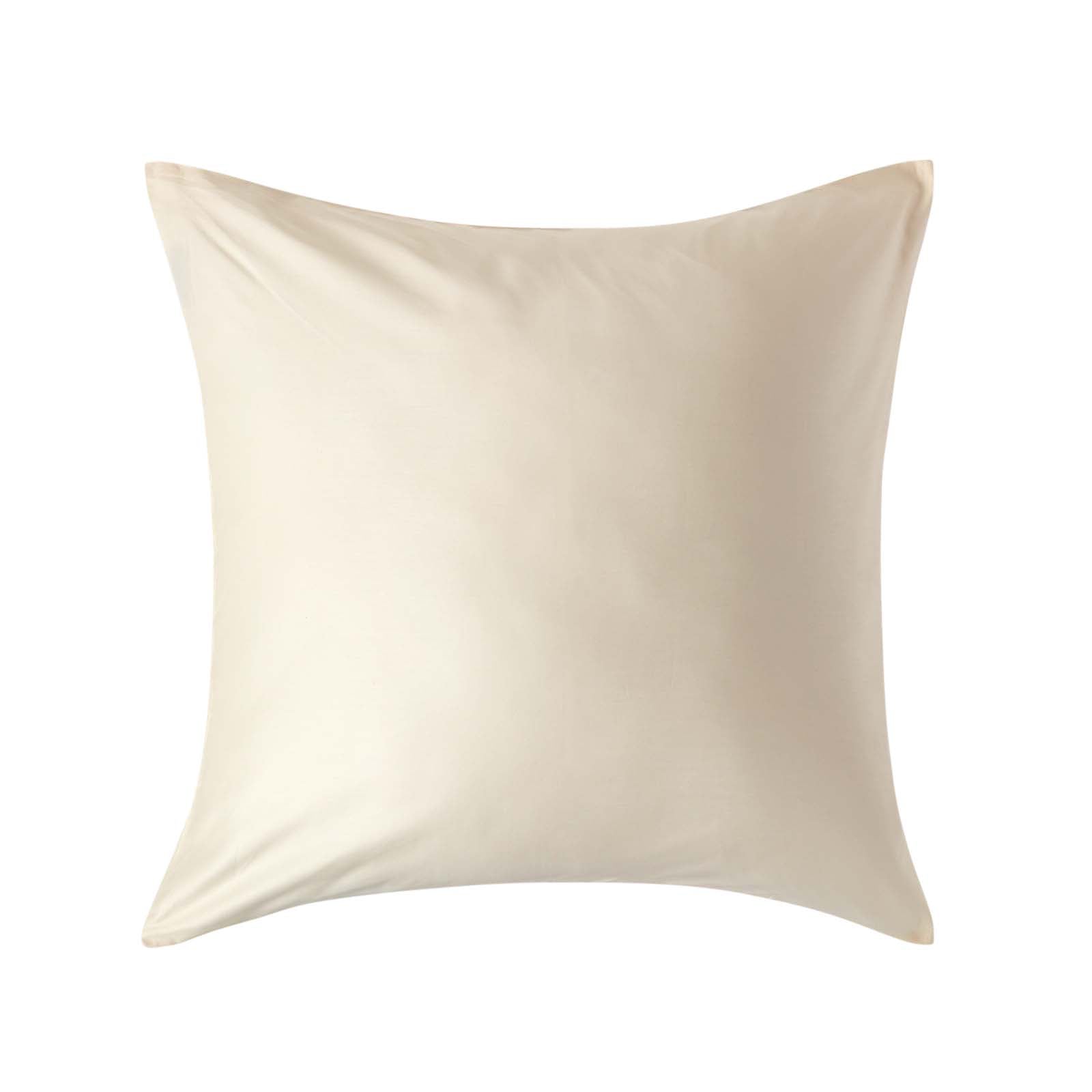 Organic Cotton European Size Pillowcase 400 Tc | 60cm x 60cm | Cream