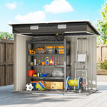 7 X 4ft Outdoor Garden Storage Shed For Garden | Black