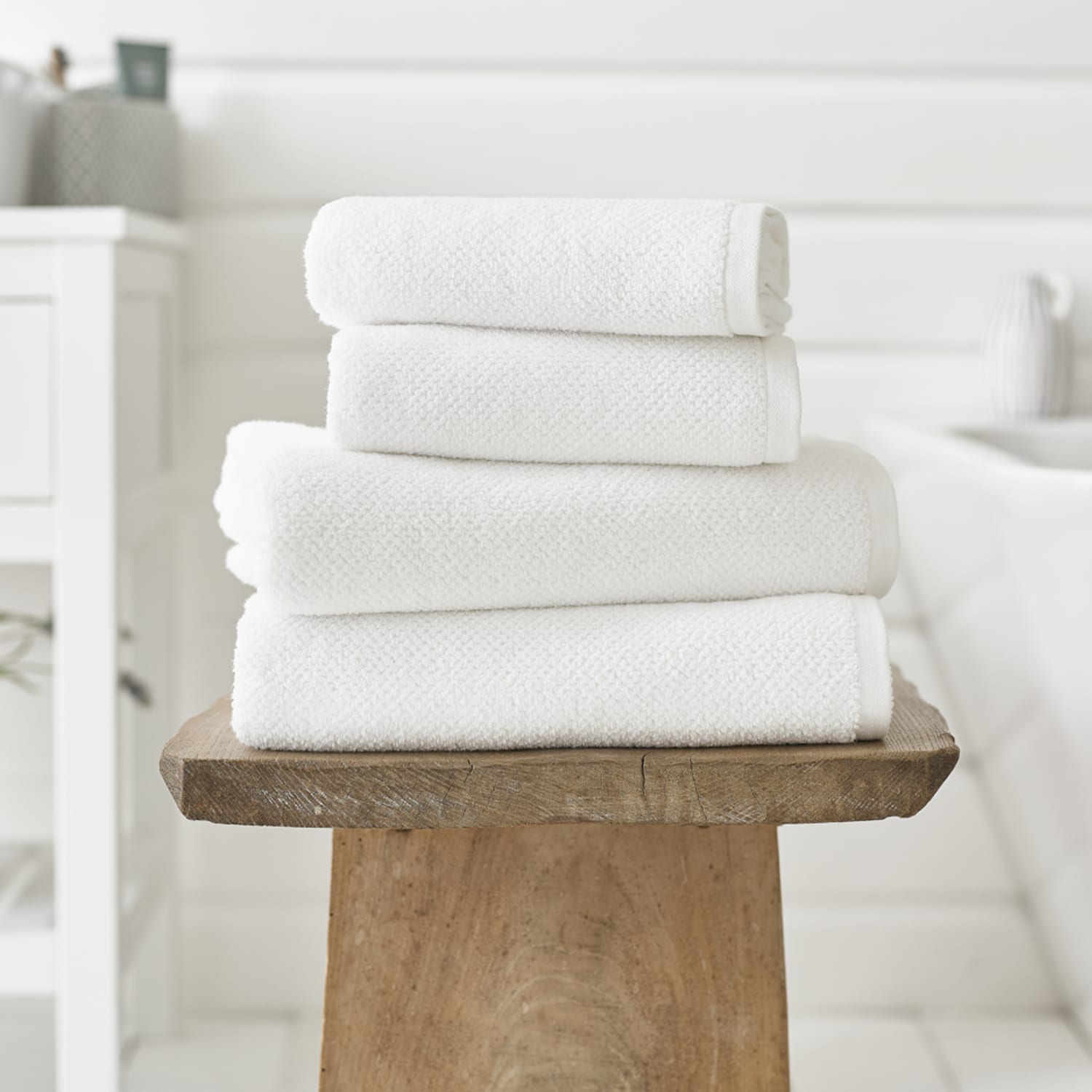 Romeo 100% Cotton Towel Soft & Absorbent Everyday Essential | Bath Sheet | White