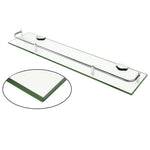 60cm Glass Shelf Tempered Glass 6mm Thick Storage Organizer Wall Mounted Bathroom