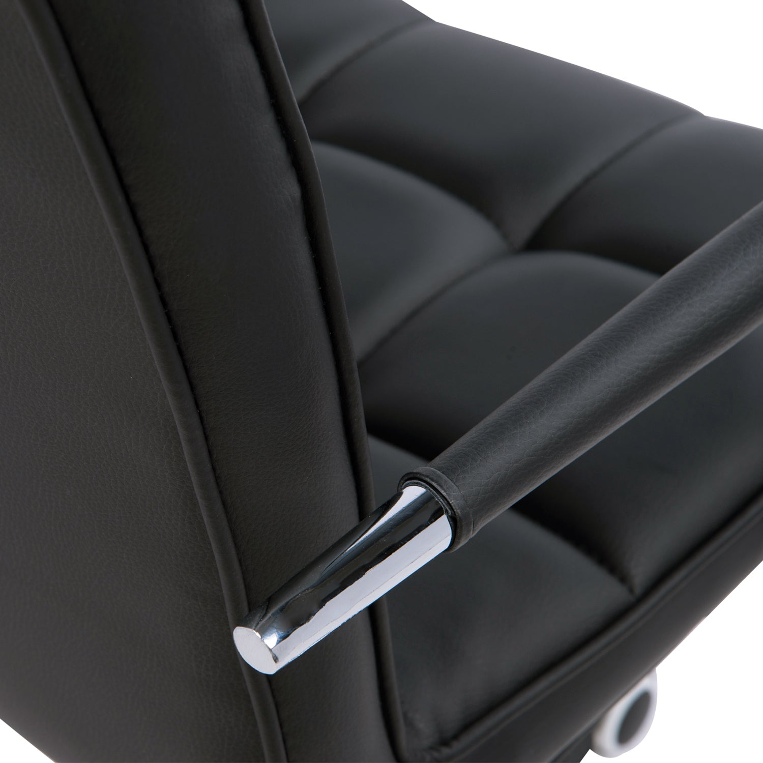 Mid Back Pu Office Chair Swivel | Black