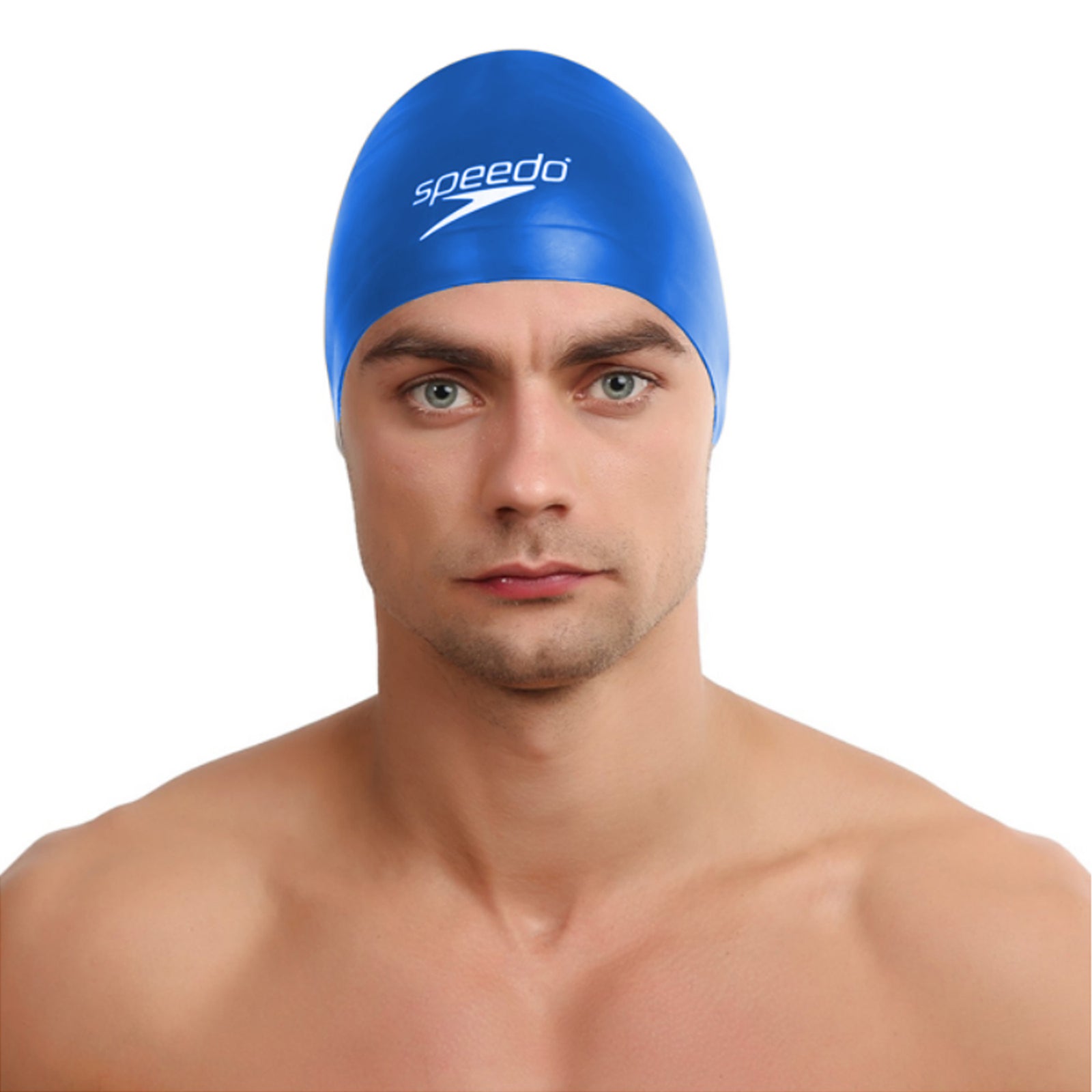 Unisex Adult 3d Silicone Swim Cap | One Size | Blue