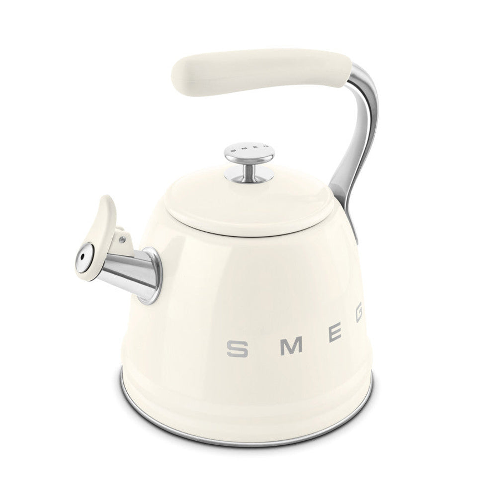 Wkf01 Retro Stovetop Whistling Kettle | Cream