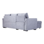 3-seater Upholstered Corner Sofa Bed With Storage