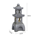 Pagoda Solar Garden Fountain
