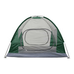 2-person Camping Tent, All-season Outdoor Tent With Aluminium Poles, Mesh Ventilation, Dual Doors, And Groundsheet | Dark Green
