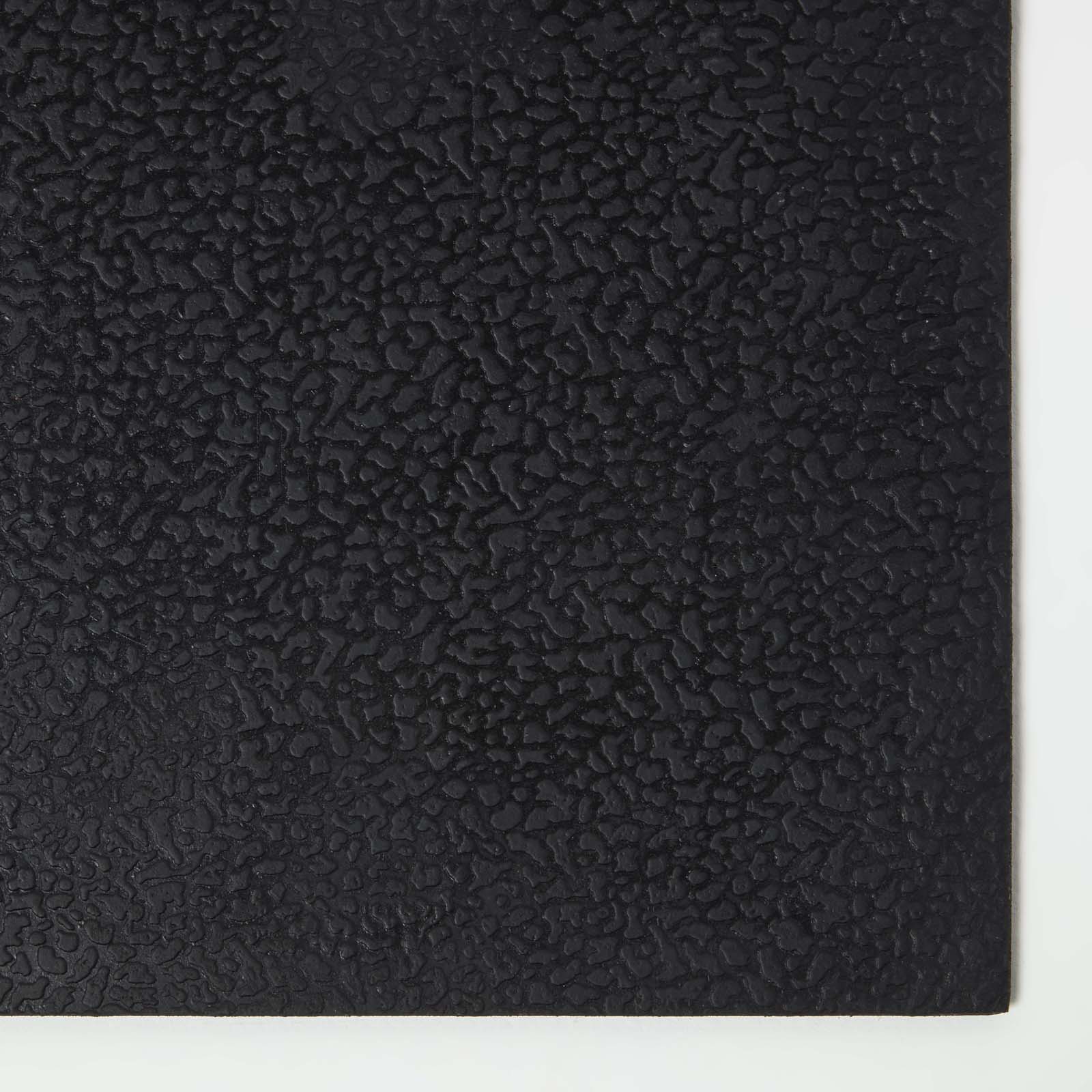 HOMESCAPES Black Rubber Home Sweet Home Non-slip Doormat