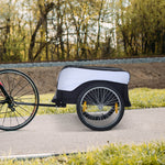 Bike Trailer Cargo Carrier With Hitch White/black
