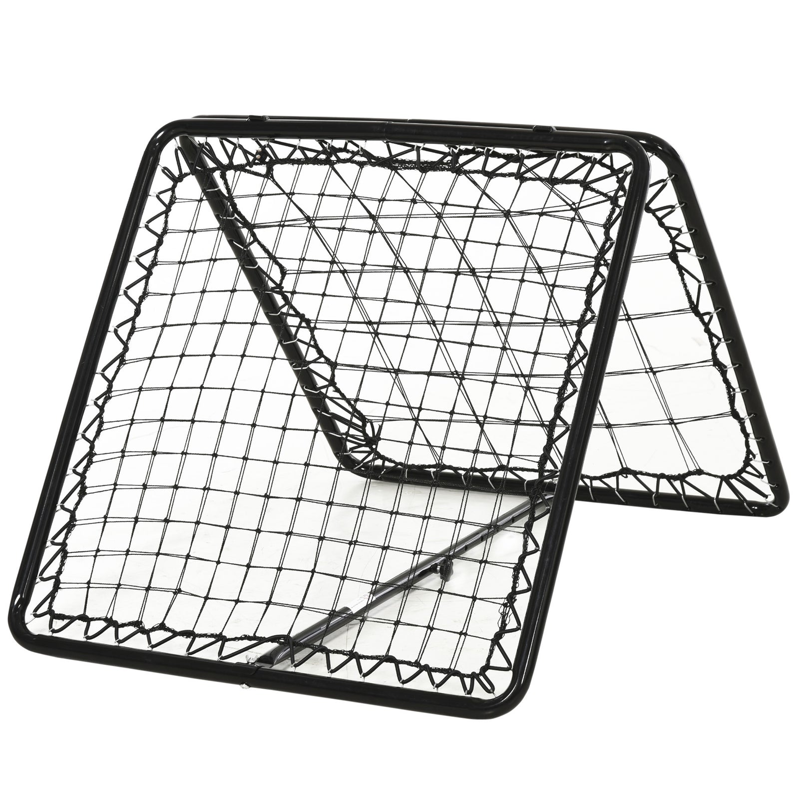 Double Sided Adjustable Angle Rebounder Soccer Net | Black