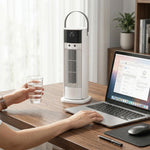 Tower Fan For Bedroom, 16 Inch Mist Desktop Fan With Rgb Lights