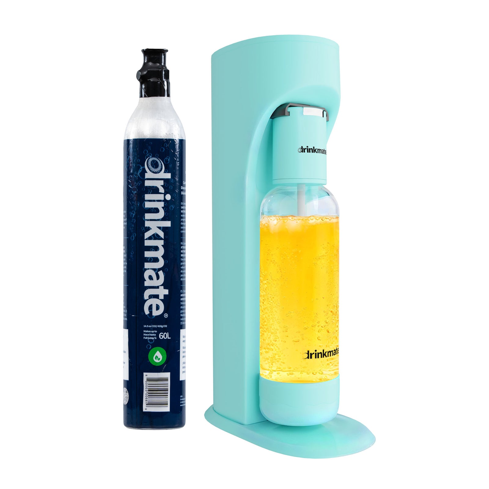 Omnifizz Soda Maker, Sparkling Water Maker With 60l Co2 Canister | Set-of-1 | Blue