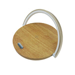 Touch Control Bedside Lamp With Built-in Wireless Charging | Brown