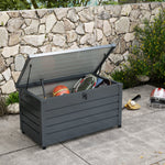 331l Outdoor Storage Box Waterproof With Wheels And Lock