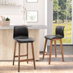 Modern Wood Bar Chairs Dining Stools Brown