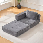 Folding Sofa Bed With Pillow | Grey