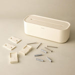 Bathroom Organiser Storage Box Freestanding Alife Collection | Pale Green