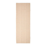 Cotton Gingham Check Rug Hand Woven | 200cm | Beige