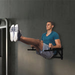 Wall Mounted Dip Station Knee Leg Raise Pull Up Rack