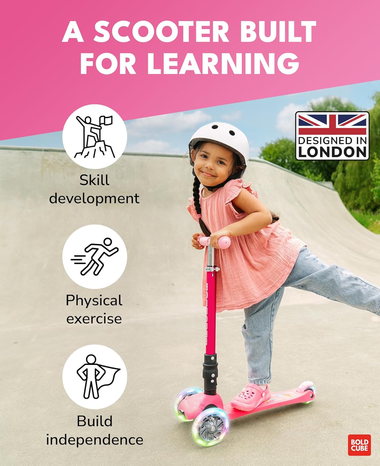 Teeny Fold 3 Wheel Scooter | Mermaid