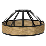 Emitto Modern Ceiling Pendant Light Shade Industrial Hemp Rope Lamp Shade