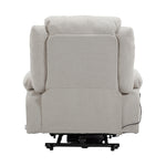 Cream Electric Recliner Chair Single-seat Sofa With Heating & Massage Function