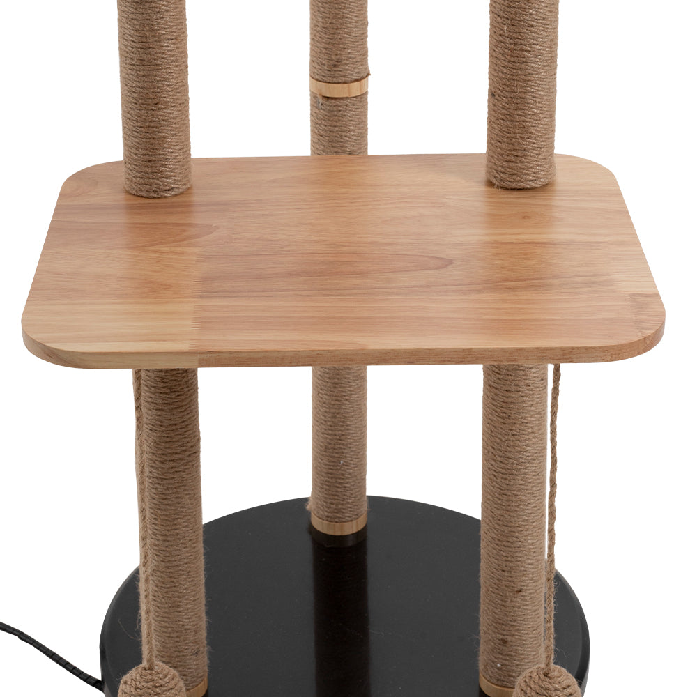 2-in-1 Cat Climbing Frame Floor Lamp
