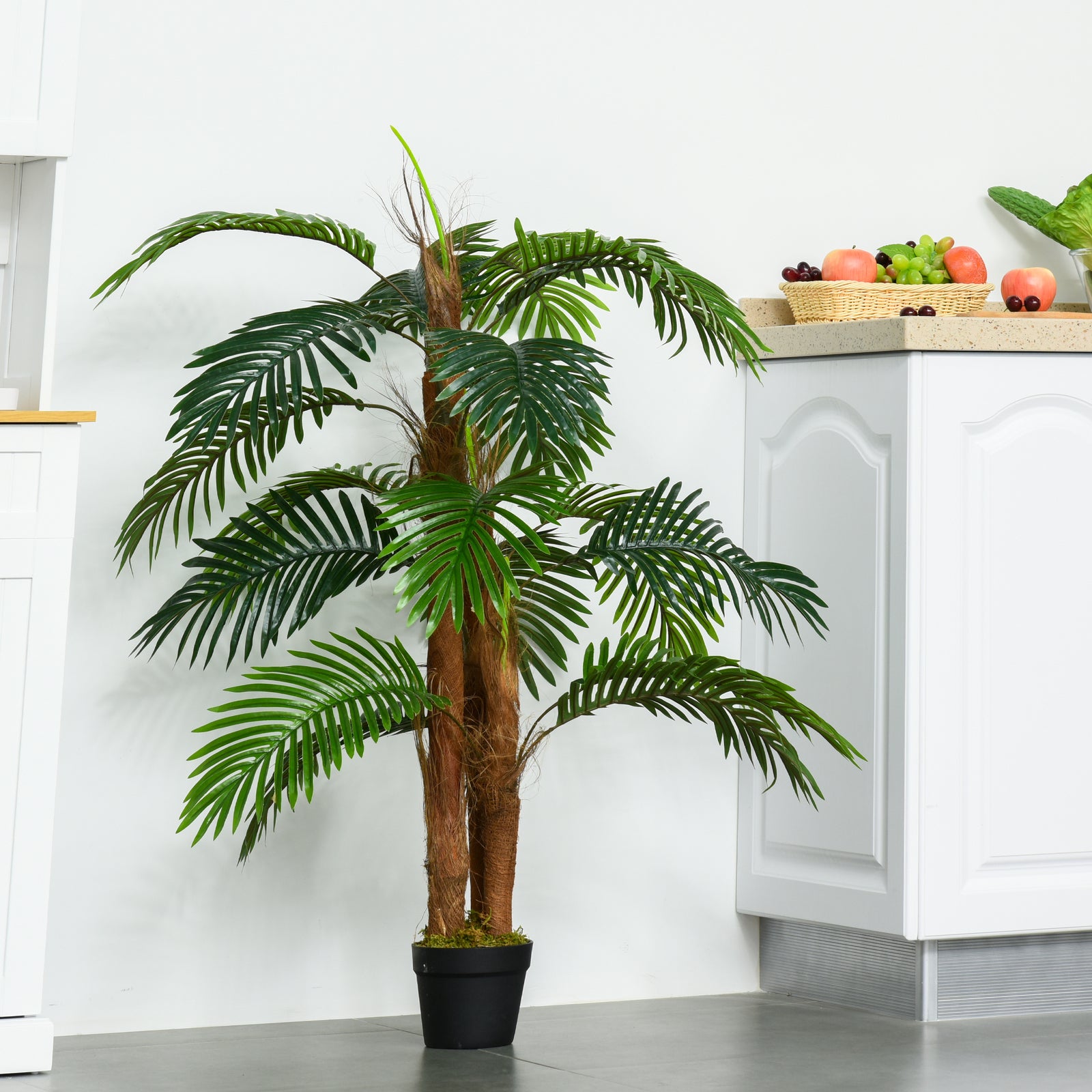 120cm Artificial Palm Tree Decorative Plant With 19 Leaves