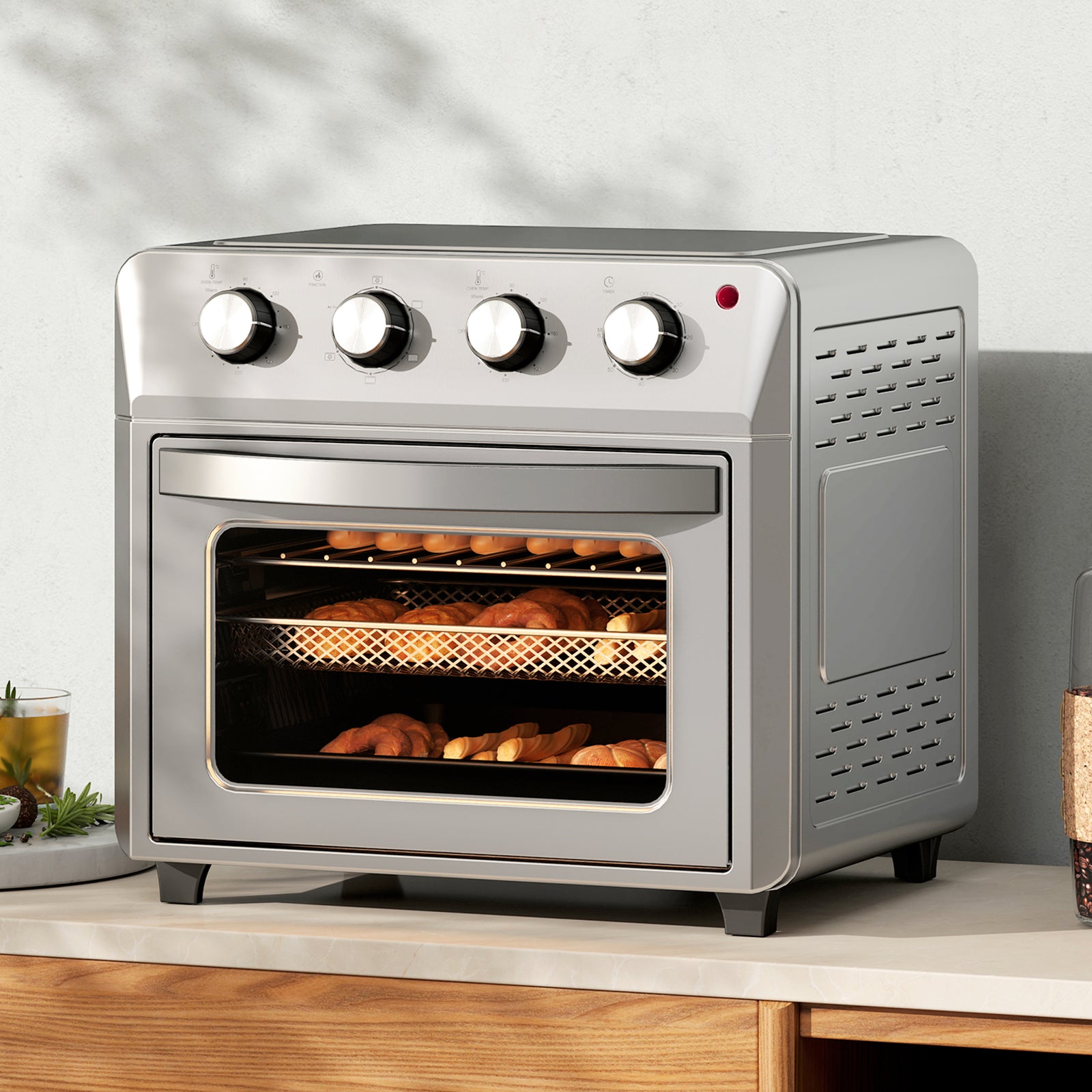 24l Air Fryer Oven Small Electric Oven Grill Roast 1600w