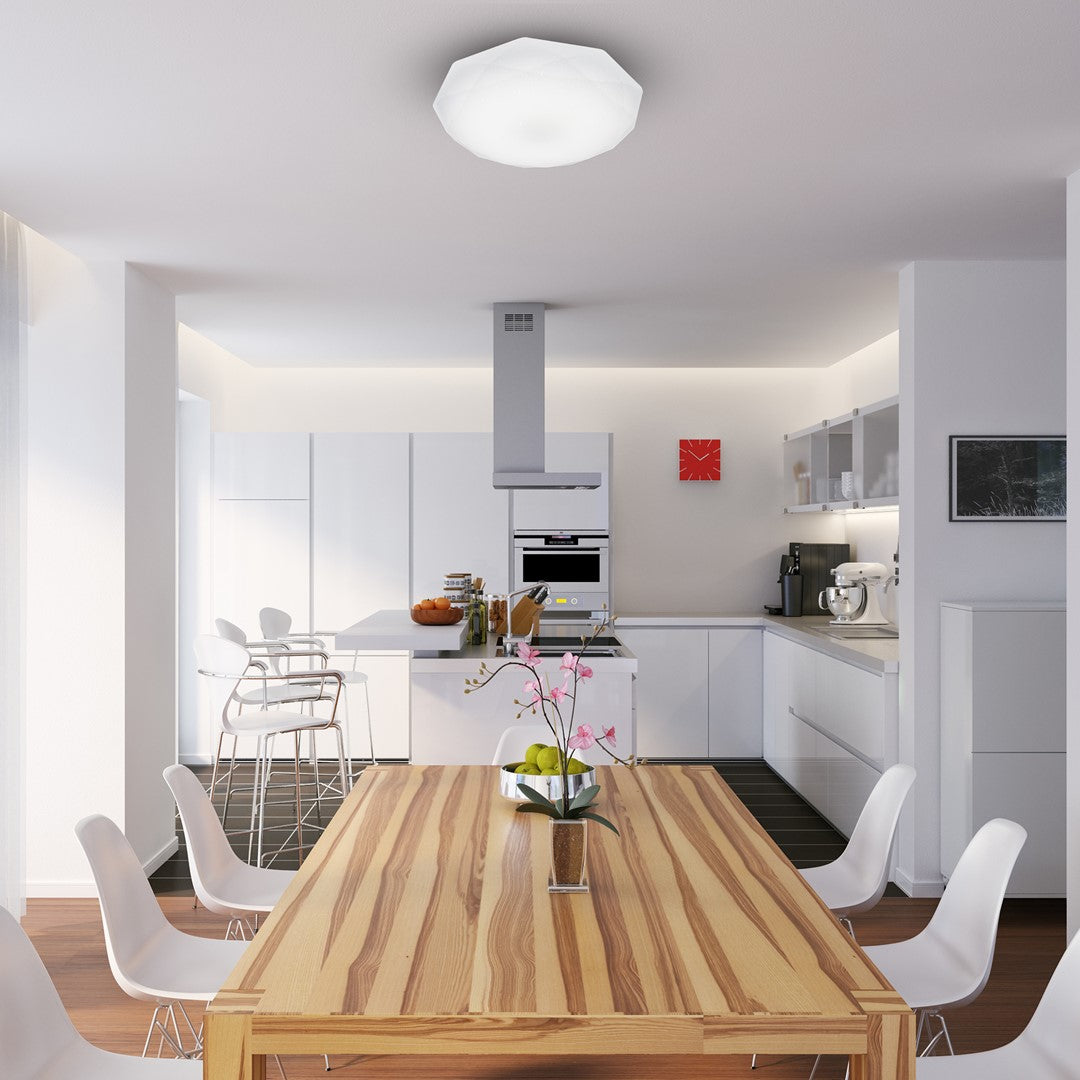 Hex Ceiling Lamp A Highly Efficient Modern Ceiling Lamp With Low Energy Led Light Source Included | 50cm | White