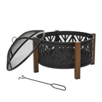 78cm Outdoor Fire Pit & Bbq Garden Heater