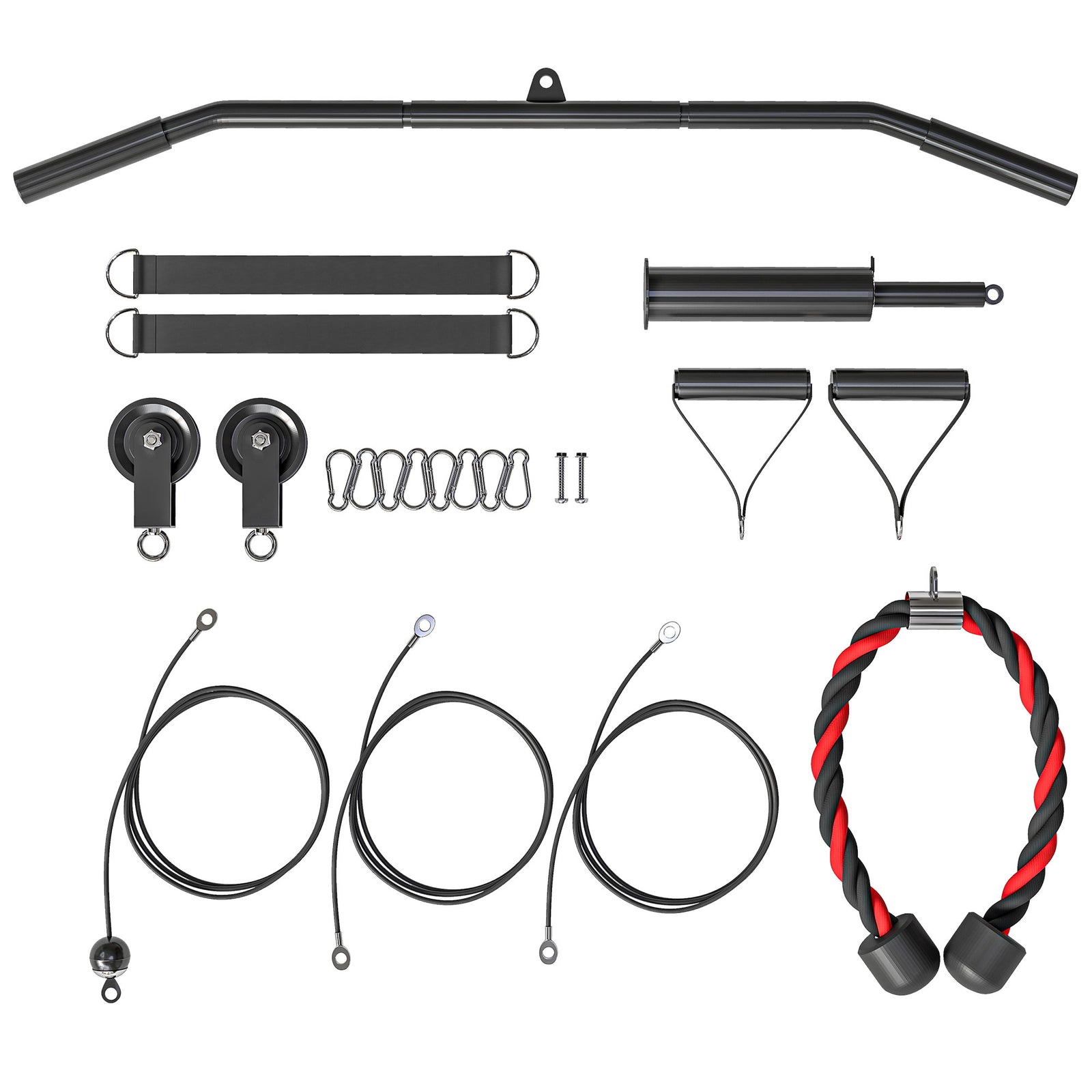 Weight Cable Pulley System For Home Gym With Loading Pin