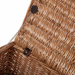 Wicker Double Steamed 40cm Picnic Basket | Brown