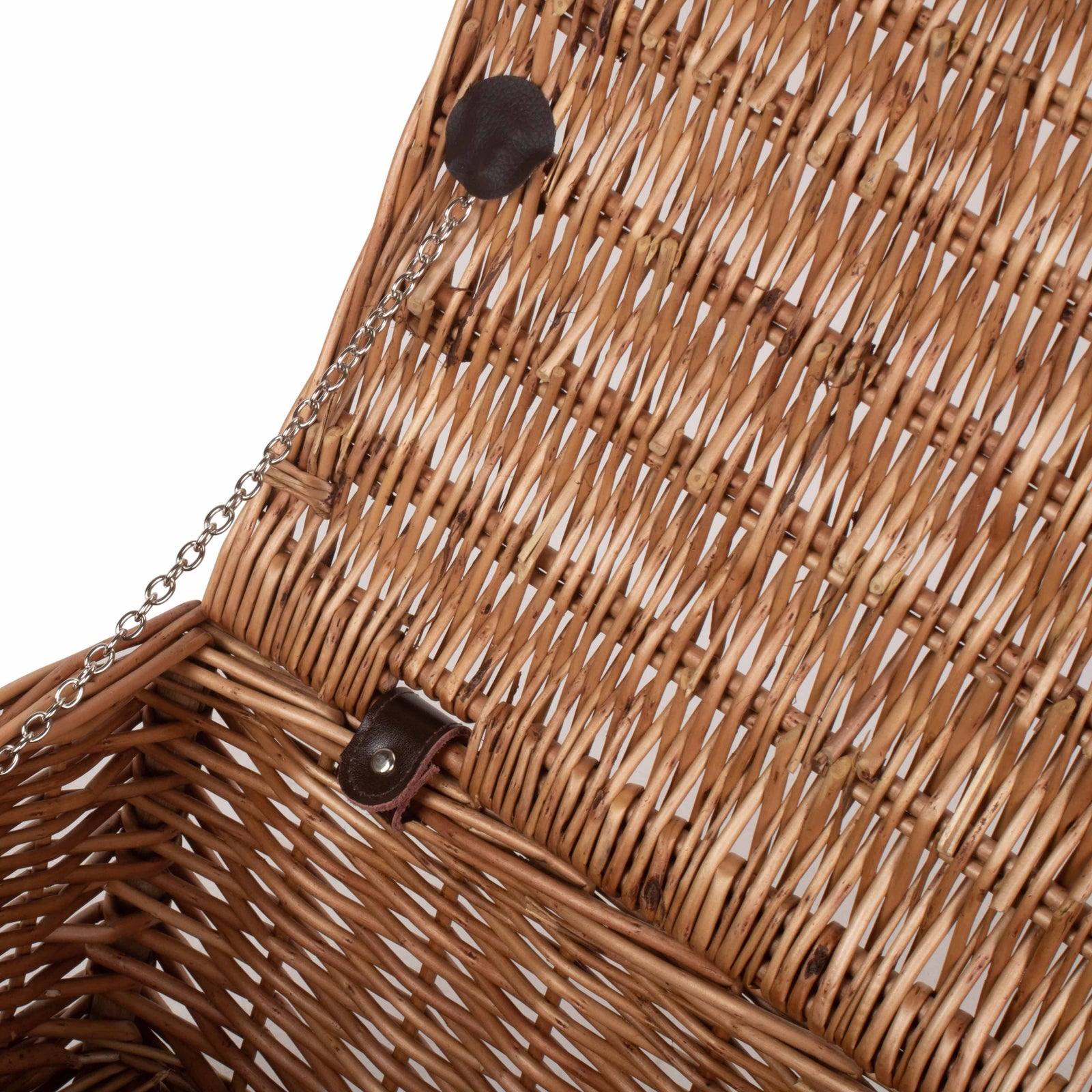 Wicker Double Steamed 40cm Picnic Basket | Brown