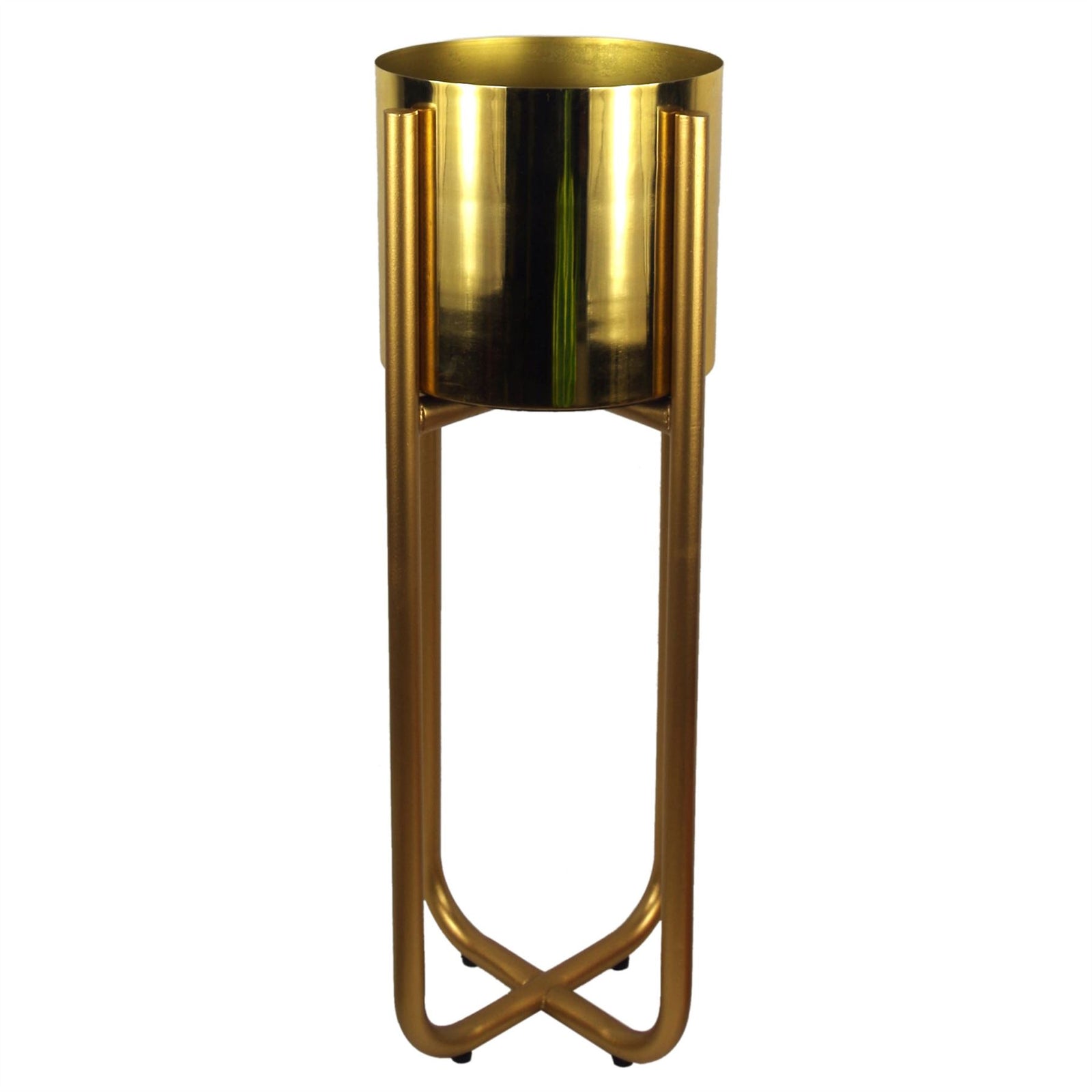 Large Gold Planter Stand (planter Not Included) 62cm X 18cm