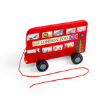 Wooden London Bus Pull Along Toy
