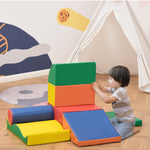 7 Pcs Kids Soft Foam Puzzle Play Blocks Set Learning Toy | Red