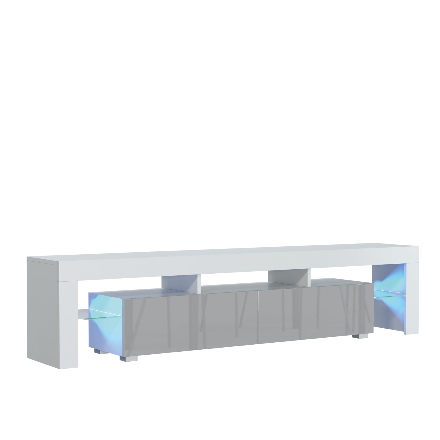Nova Tv Unit 200cm With Led Lights | Grey