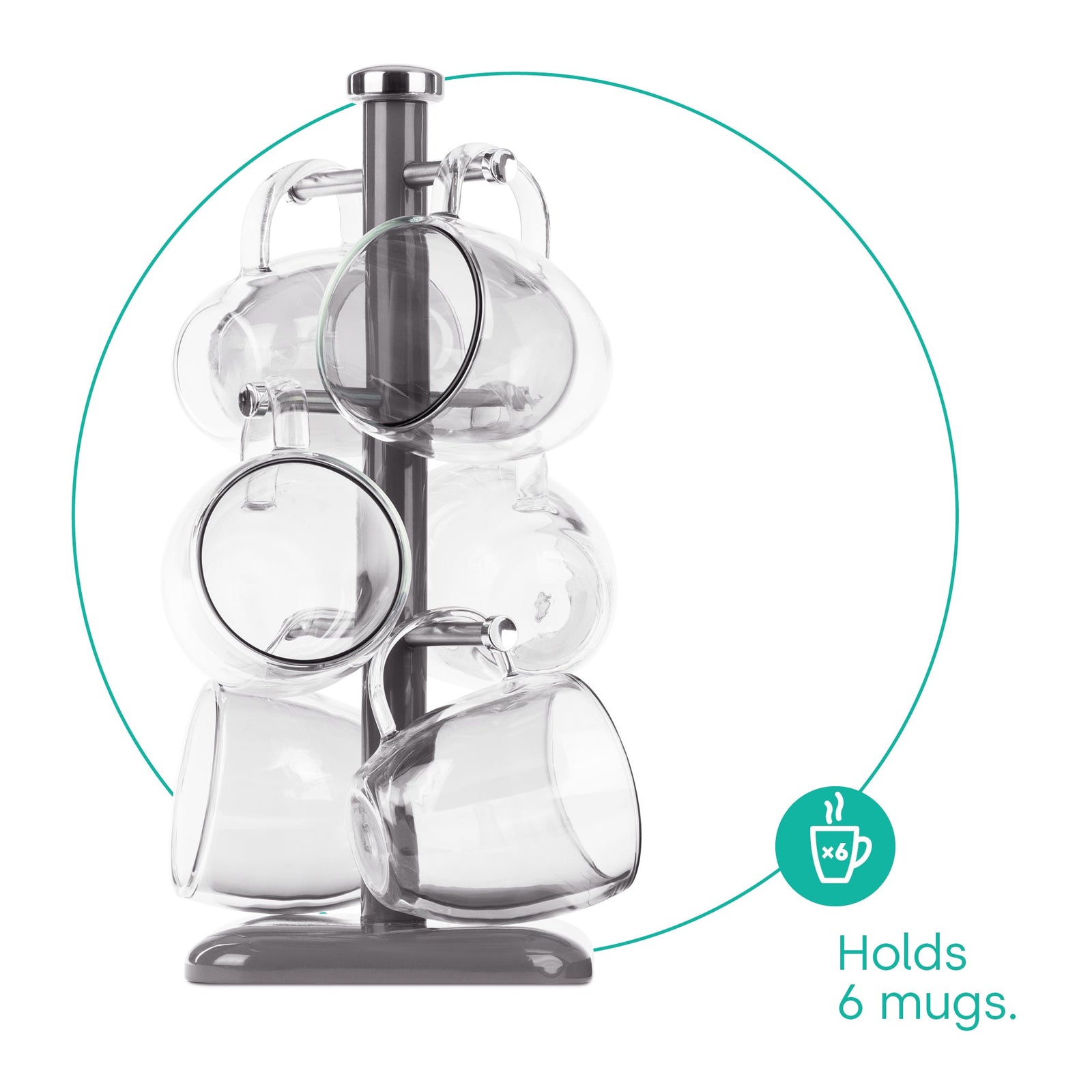 Taurus Mug Tree Stand | Slate
