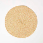 Handwoven Round Placemats Set Of 4 | 40cm | Gold