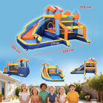 AIYAPLAY Inflatable Bounce House With Slide Pool/ball Pit For Outdoor