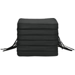 6-piece Chair Cushion Seat Pads Dining Chair Withstraps | Black