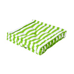 Cotton Thick Striped Floor Cushion | 40cm x 40cm | Green