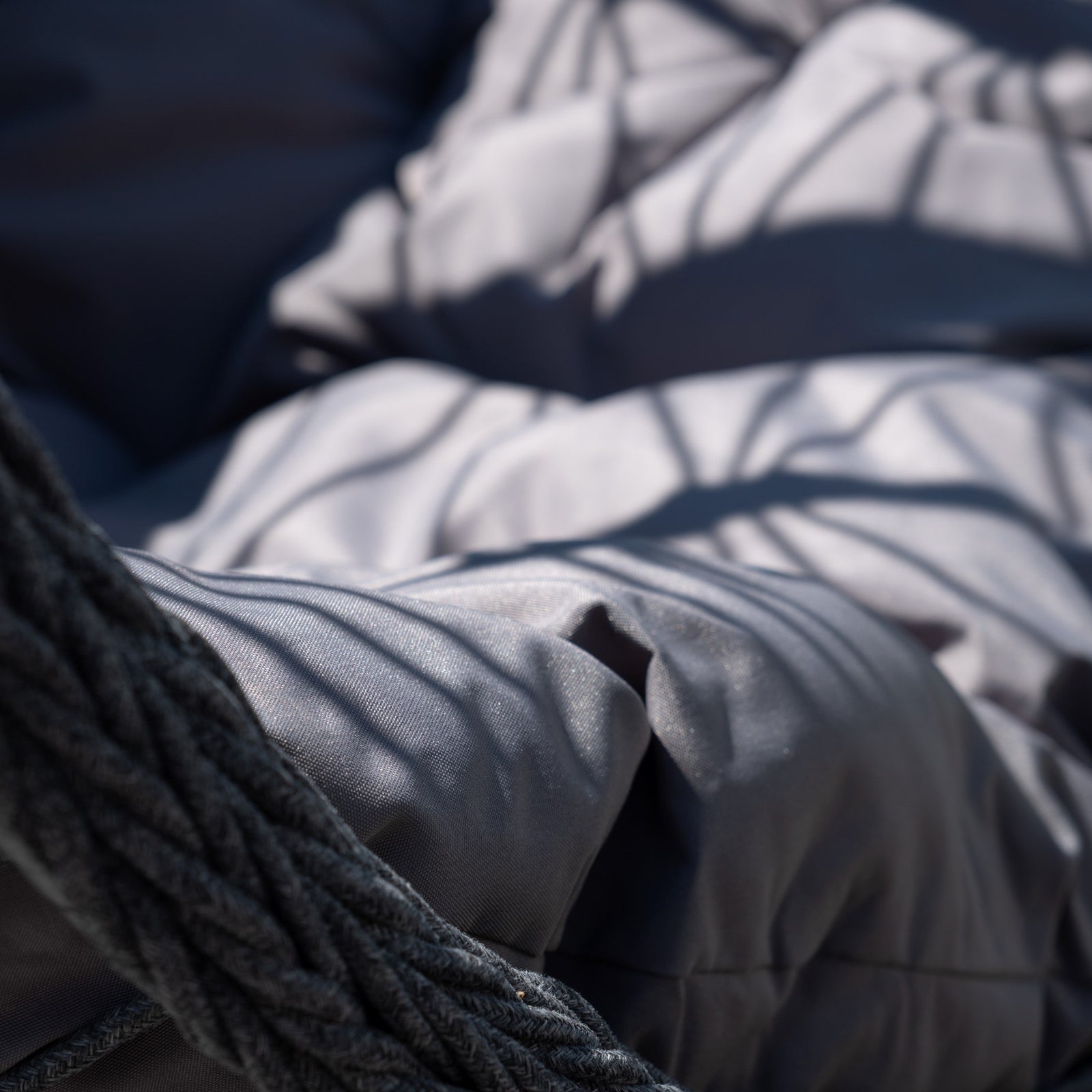 Lynton Garden Hanging Egg Chair | Dark Grey