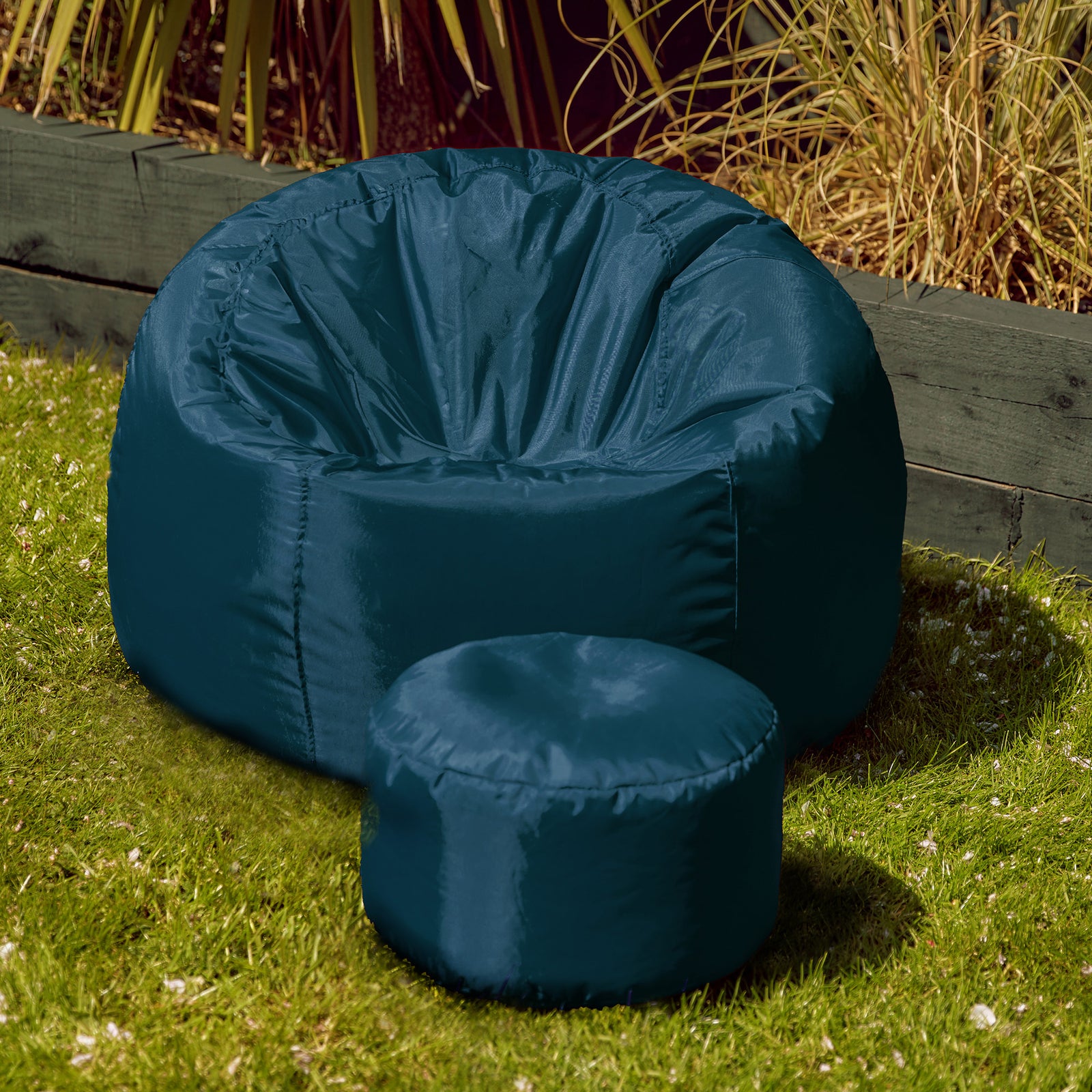 Classic Indoor Outdoor Bean Bag & Pouffe Chair | Teal