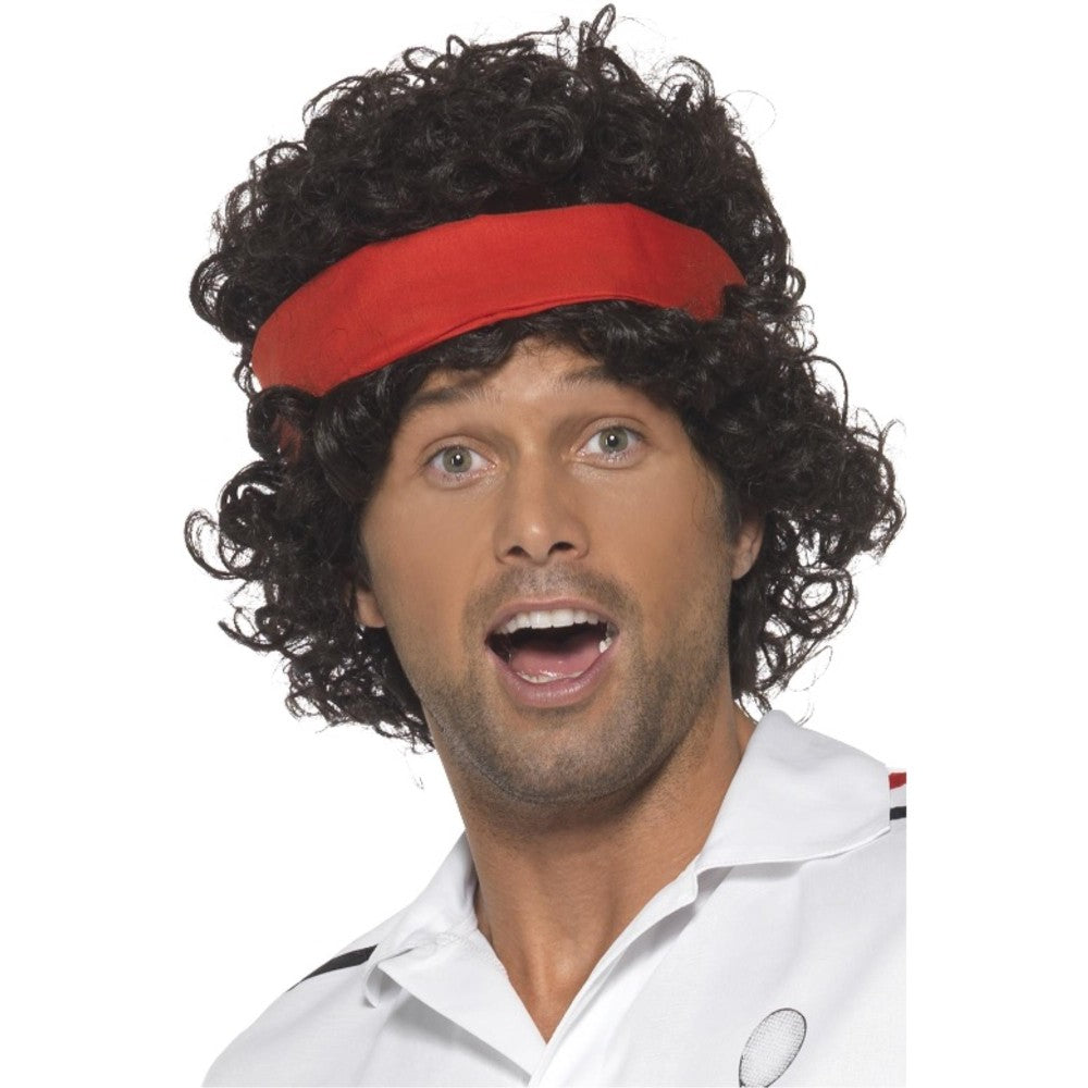 Eighties Tennis Player Wig