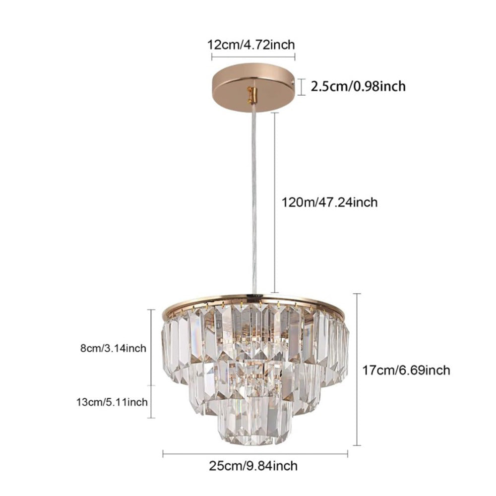 Bath Plus TB+ Modern Crystal Led Pendant Light