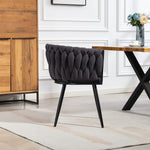 Aneta Fabric Accent Chairs - Set Of 2 | Charcoal Grey