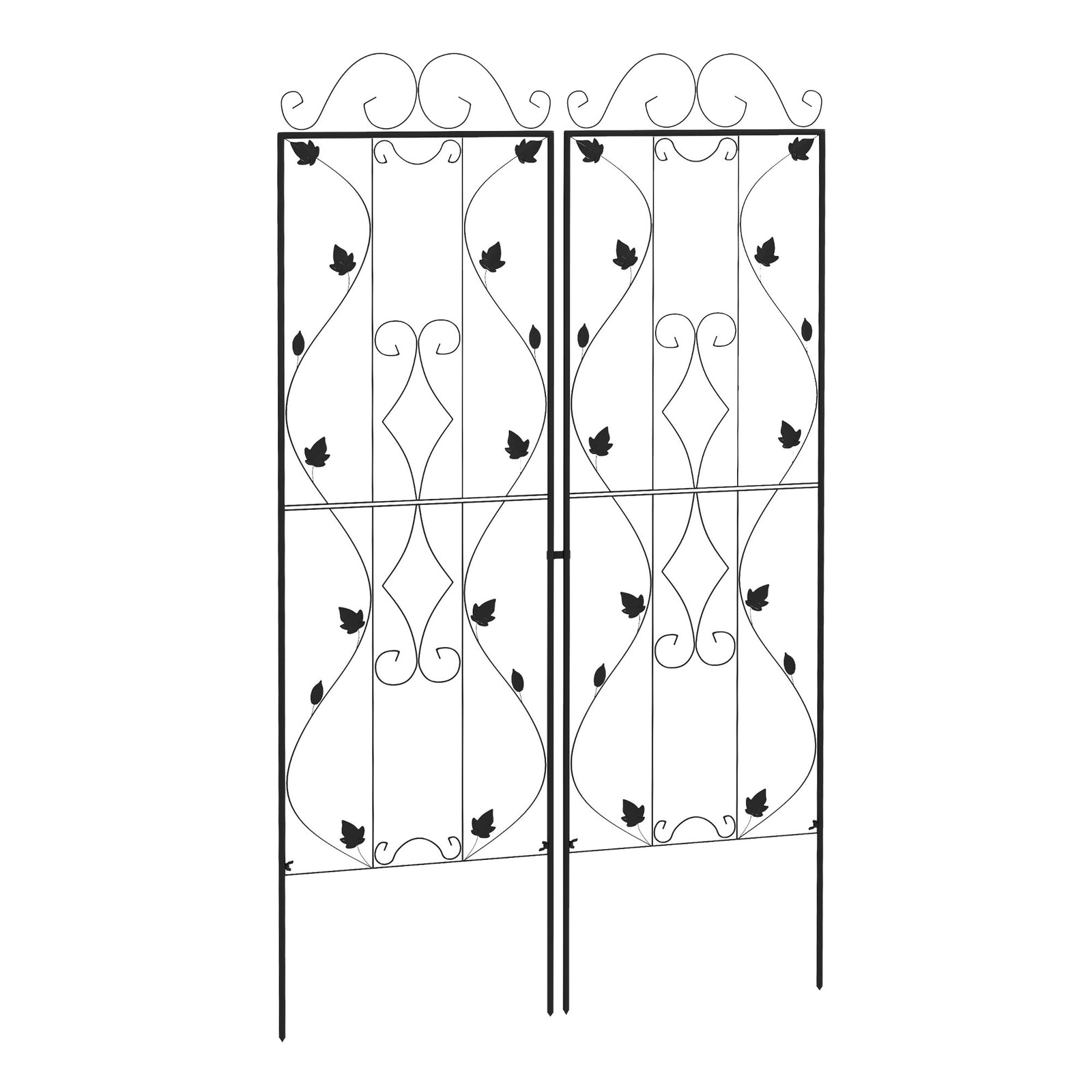 Leaf Design 2 Metal Plant Trellis 50 X 181cm