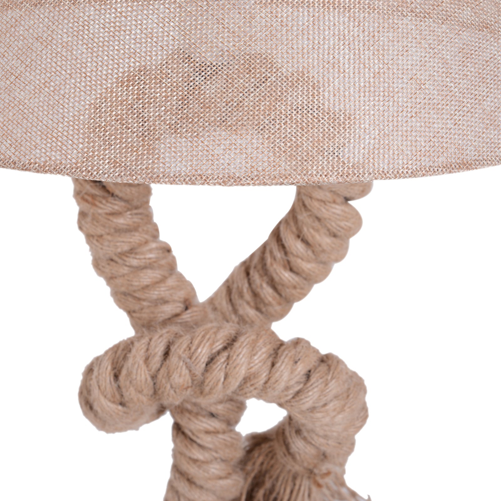 Table Lamp Indispensable Nautical Twisted Rope E27 Base