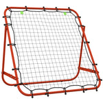 Rebounder Net Practise Football Kickback Target Goal | Red